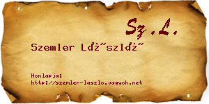Szemler László névjegykártya